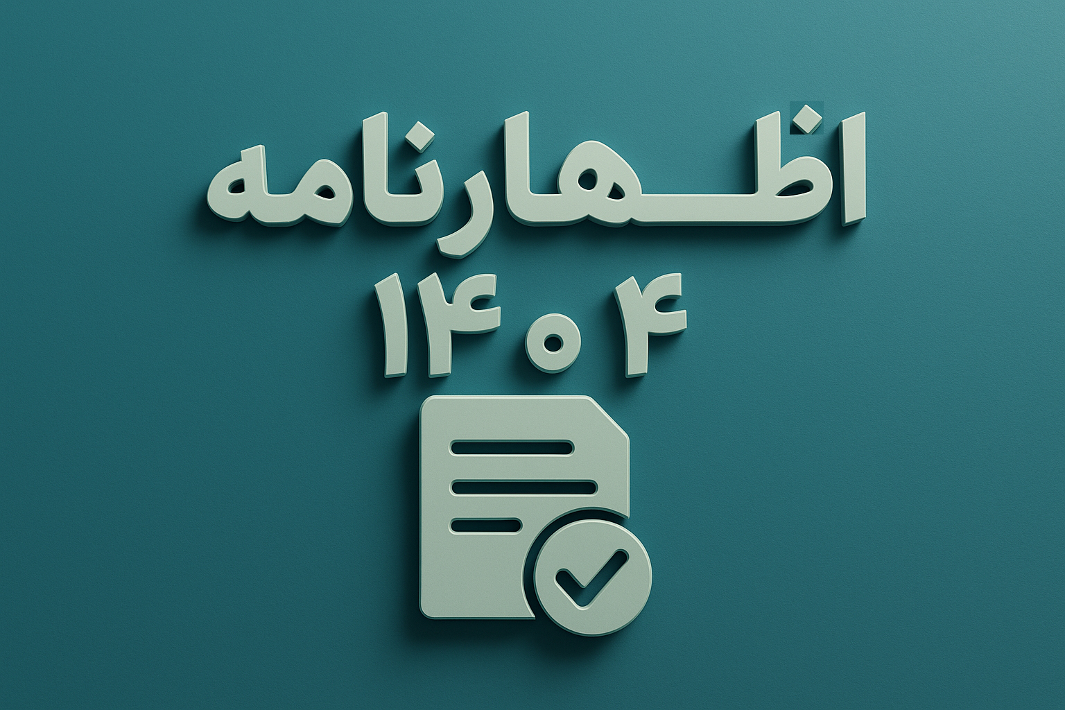 همه چیز راجب اظهارنامه 1404
